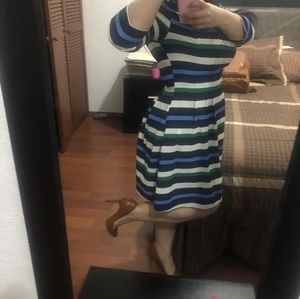 Blue Striped Dress